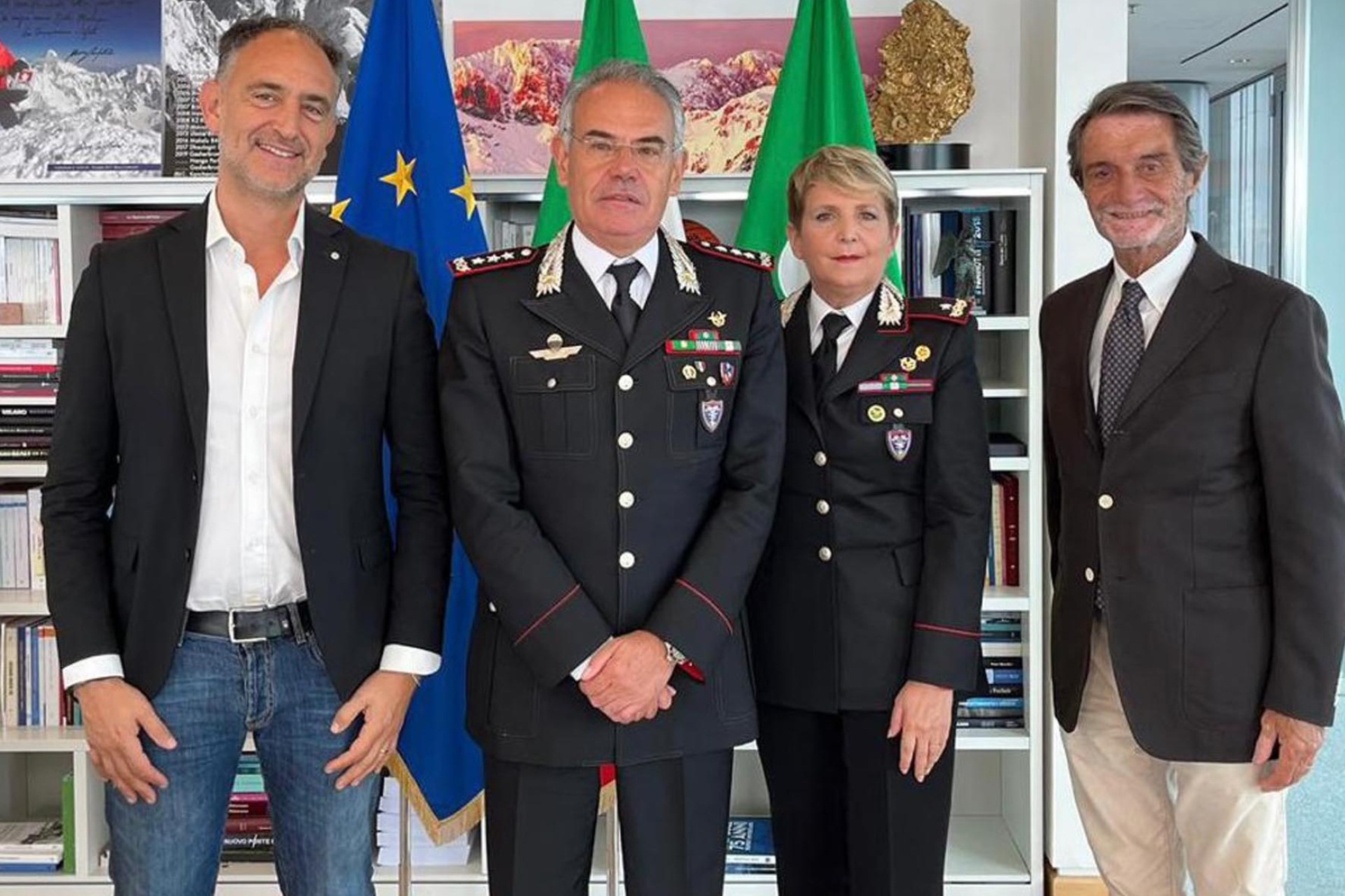 Presidente Fontana e assessore Beduschi incontrano vertici Carabinieri Forestali Presidente Fontana e assessore Beduschi incontrano vertici Carabinieri Forestali