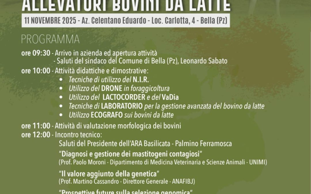A Bella il ‘Meeting’ regionale degli allevatori di bovini da latte